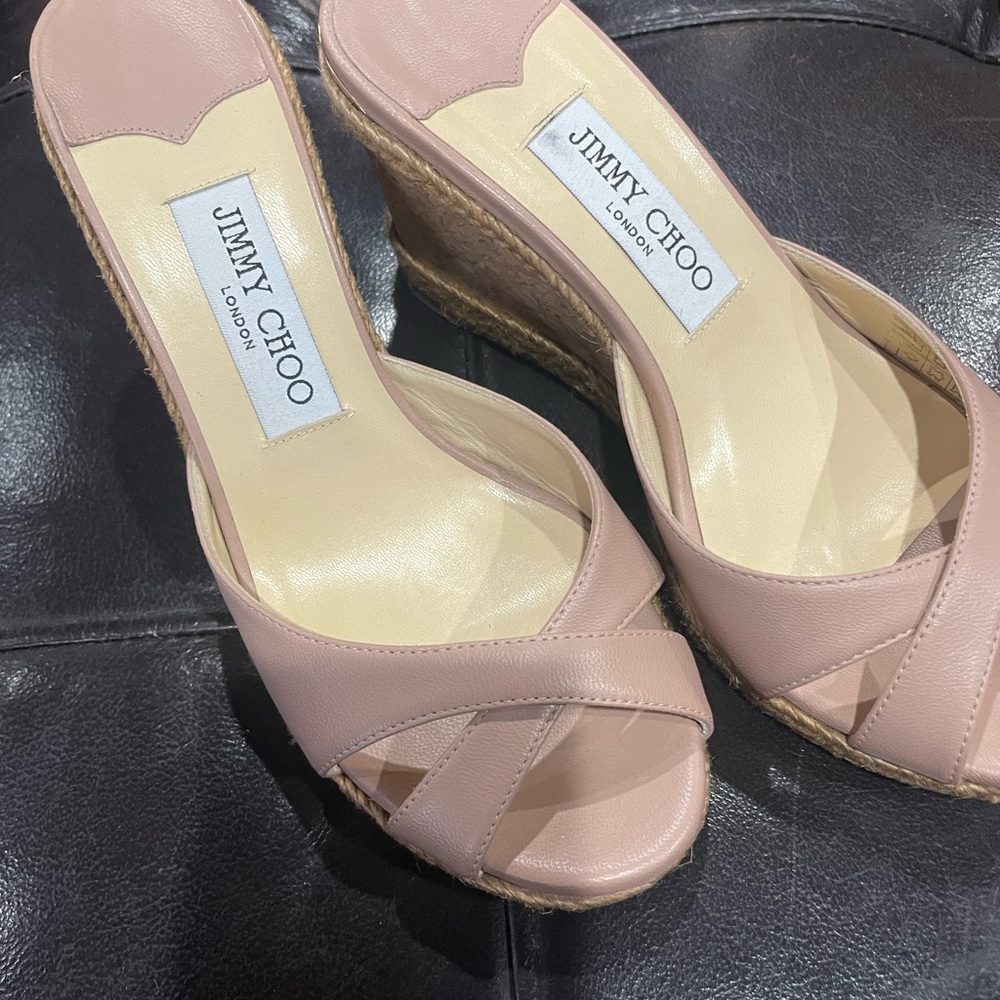 Jimmy Choo Almer slides blush pink NWOB